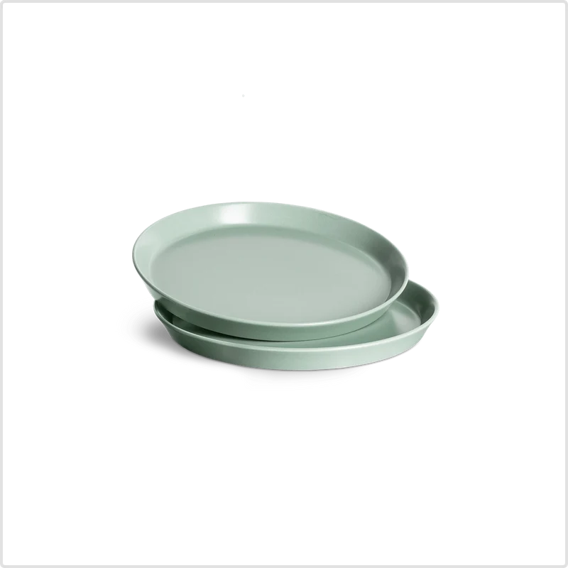 Sweet Scandi 2er-Sets Frühstücksteller à 19cm aus New Bone Keramik - Weiß, Anthrazit oder Mint