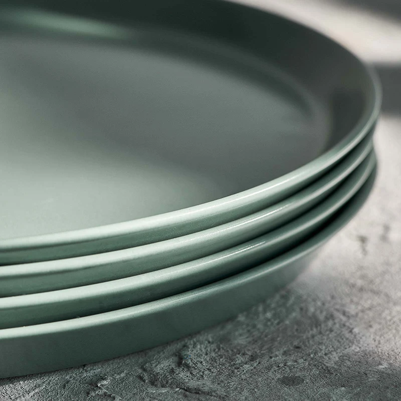Sweet Scandi 2er-Sets Frühstücksteller à 19cm aus New Bone Keramik - Weiß, Anthrazit oder Mint