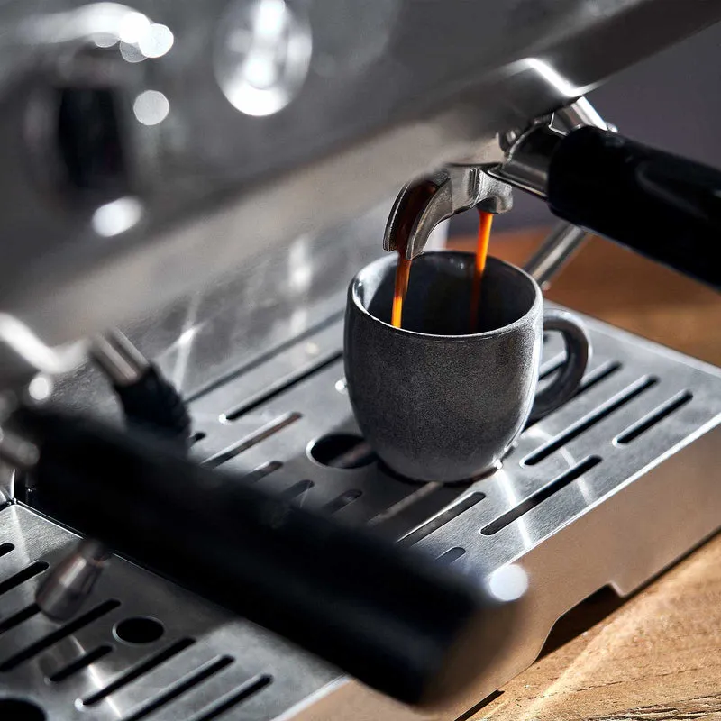 Espressotasse mit Untertasse Misty Cliff 4er-Set, Steingut