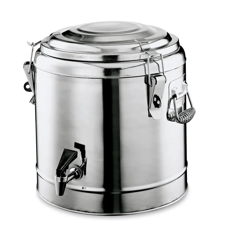 Thermogetränkebehälter, 8 ltr., Ø 24 cm, Chromnickelstahl