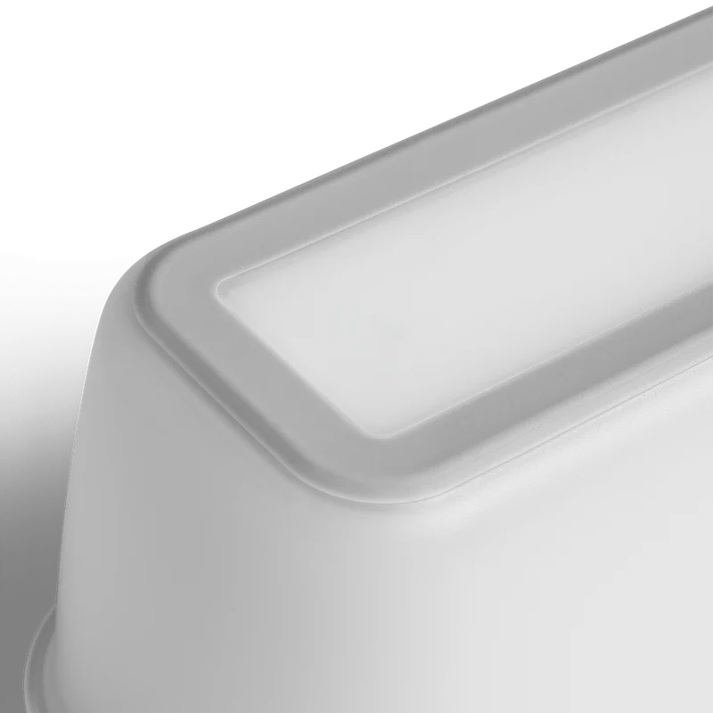 2er-Set Eisbehälter 1 L, 28 x 10 x 10 cm, BPA-frei - Grau/Weiß