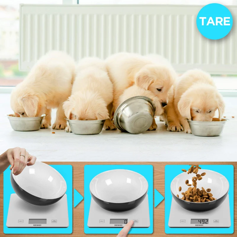 Duronic KS1080 Küchenwaage | 10 kg Digitalwaage | 1 g grammgenau Präzision-Feinwaage | Haushaltswaage mit Tara-Funktion | Digitale Waage mit Hold-Funktion | Lebensmittelwaage zum Backen und Kochen
