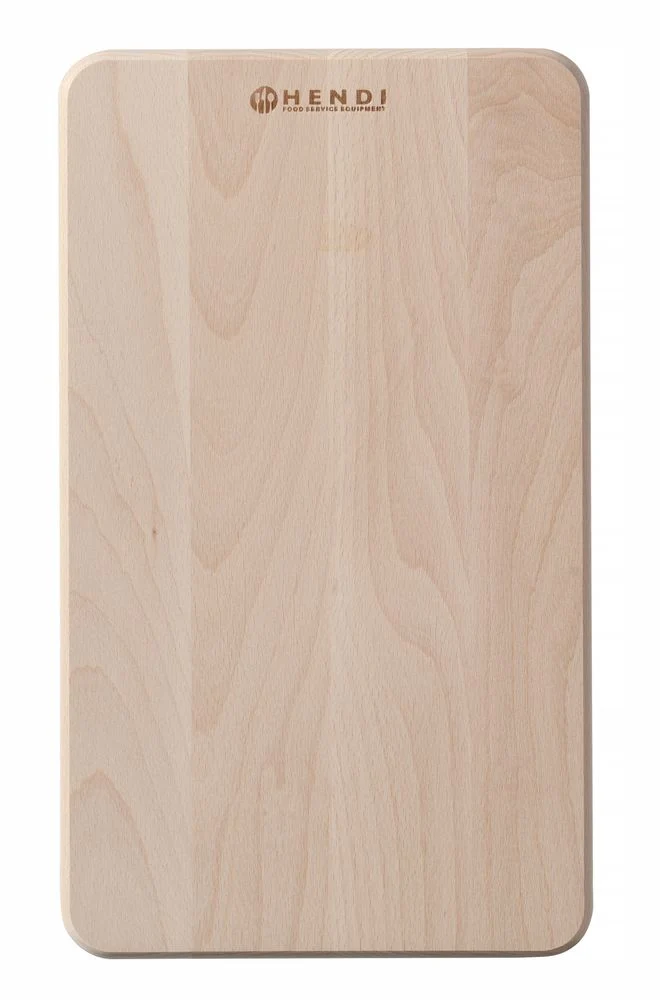 HENDI Brotschneidbrett, 340x200x14 mm Buchenholz