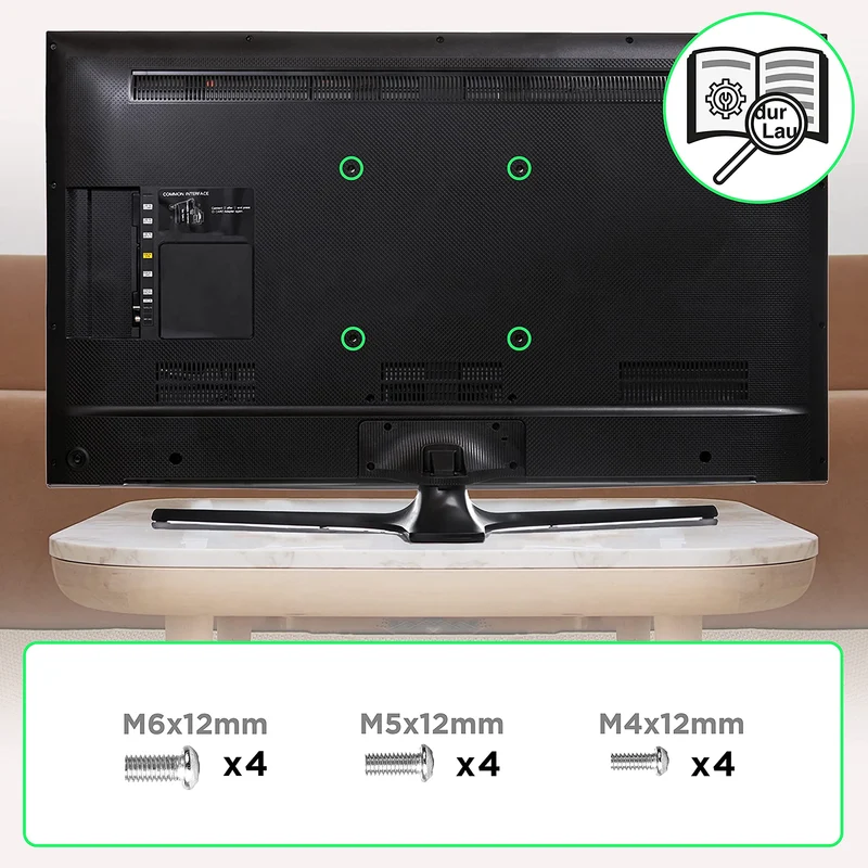 Duronic TVB0920 Wandhalterung | Fernseher bis 32" Zoll | 18 kg Belastbarkeit | VESA 100 x 100, 75 x 75, 50 x 50 | Neigbar schwenkbar TV Halterung | Plasma LED OLED LCD Fernsehhalterung | Monitor