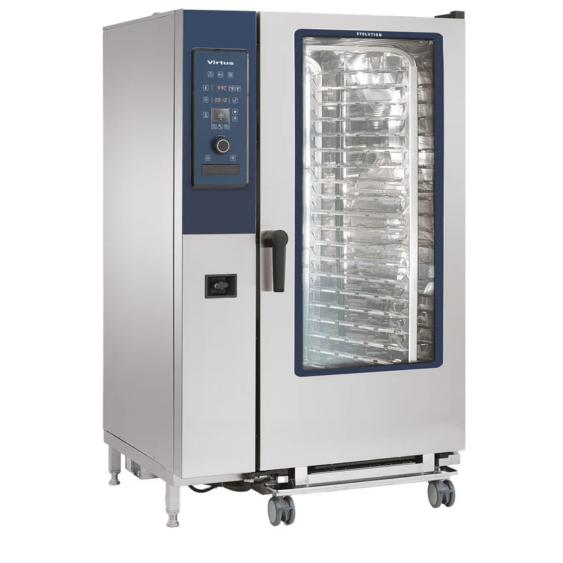 Virtus Elektro-Konvektionsofen mit Direkteinspritzung und automatischem Reinigungssystem, 20x GN 2/1