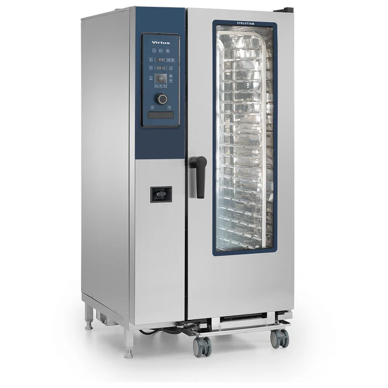 Virtus Elektro-Konvektionsofen mit Direkteinspritzung und automatischem Reinigungssystem, 20x GN 1/1