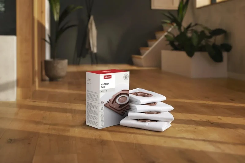 Miele Co Hyclean Pure Vacuum Bags (Brown Clip) (4 Bags/1 Filter)-Genuine