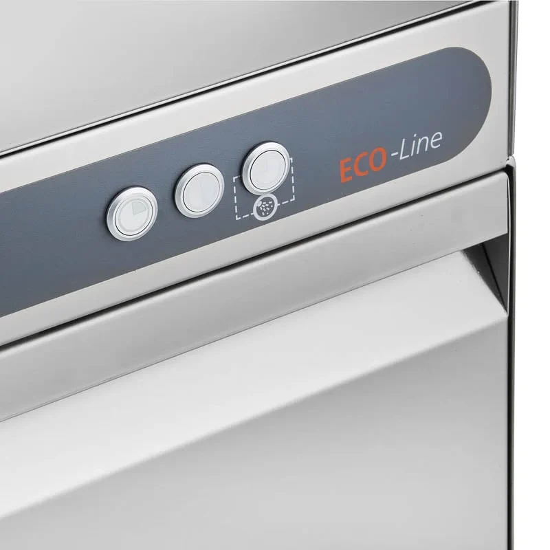 Gläserspülmaschine ECO 40x40 cm Korbmaß, mit Reiniger- & Klarspüldosierer, mit Ablaufpumpe & Enthärter, Made in Europe, 230 Volt