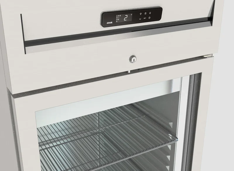 Tiefkühlschrank Profi 700 GN 2/1 Superior mit 1 Glastür