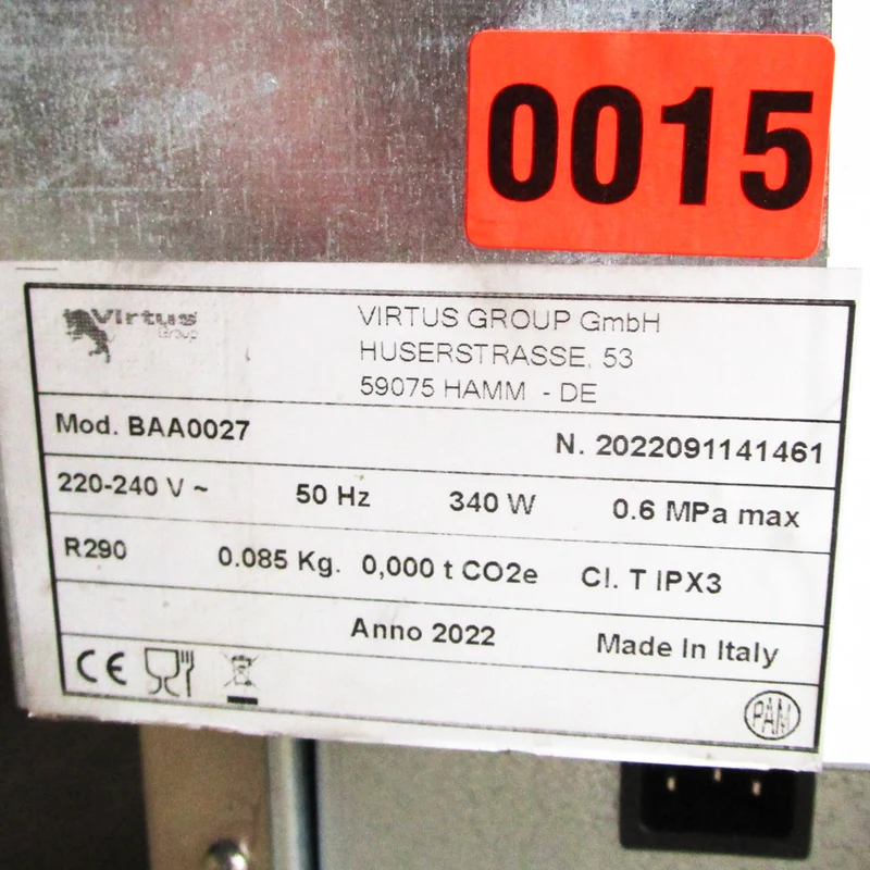 Mastro Eiswürfelbereiter, Wasserkühlung, 38 kg/24 h - GEBRAUCHT
