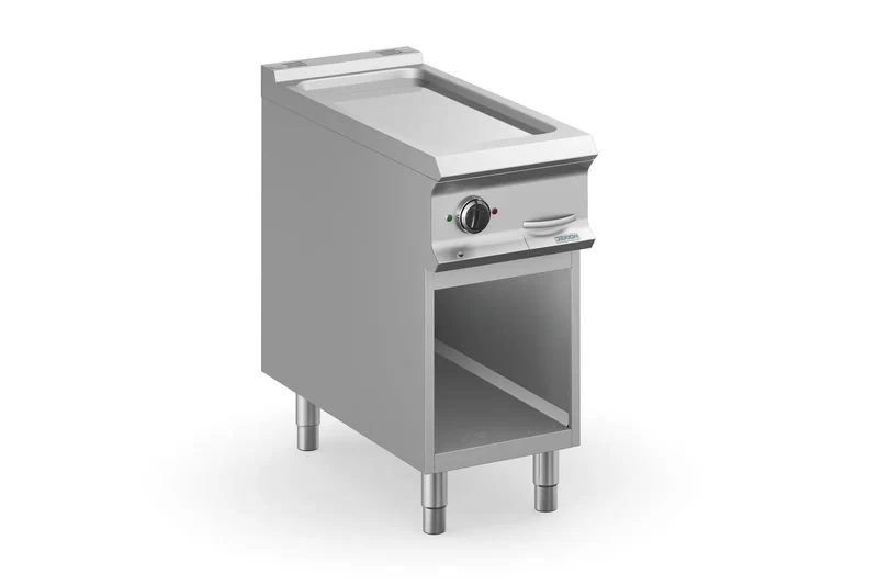 Elektrogrillplatte Dexion Lux 980 - 40/90 - glatt, verchromt - herausnehmbare Fettschublade - 7 kW