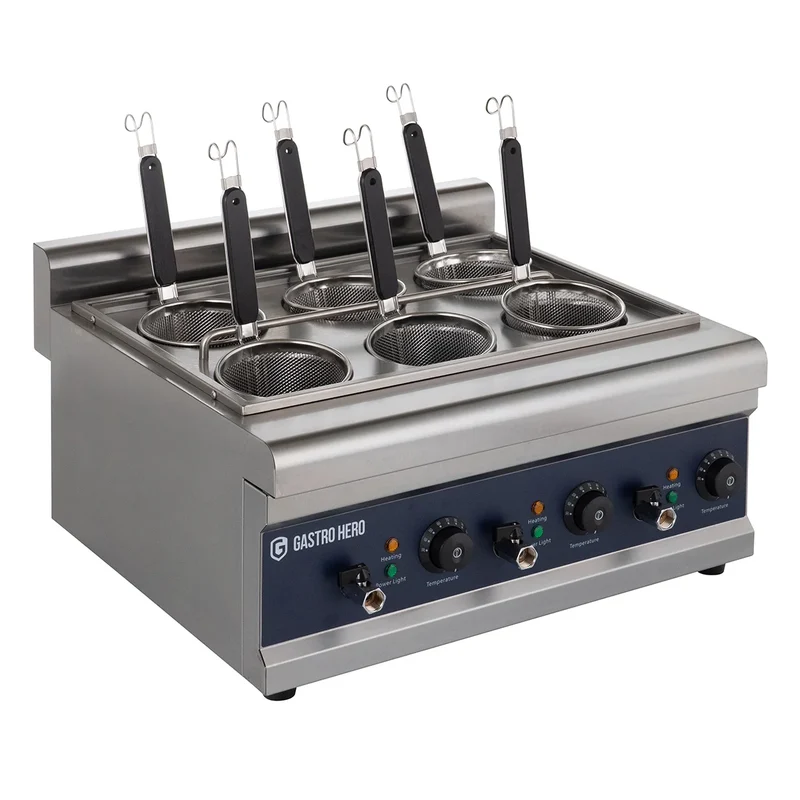 Elektrischer Nudelkocher - 6 Siebe - 24,75l