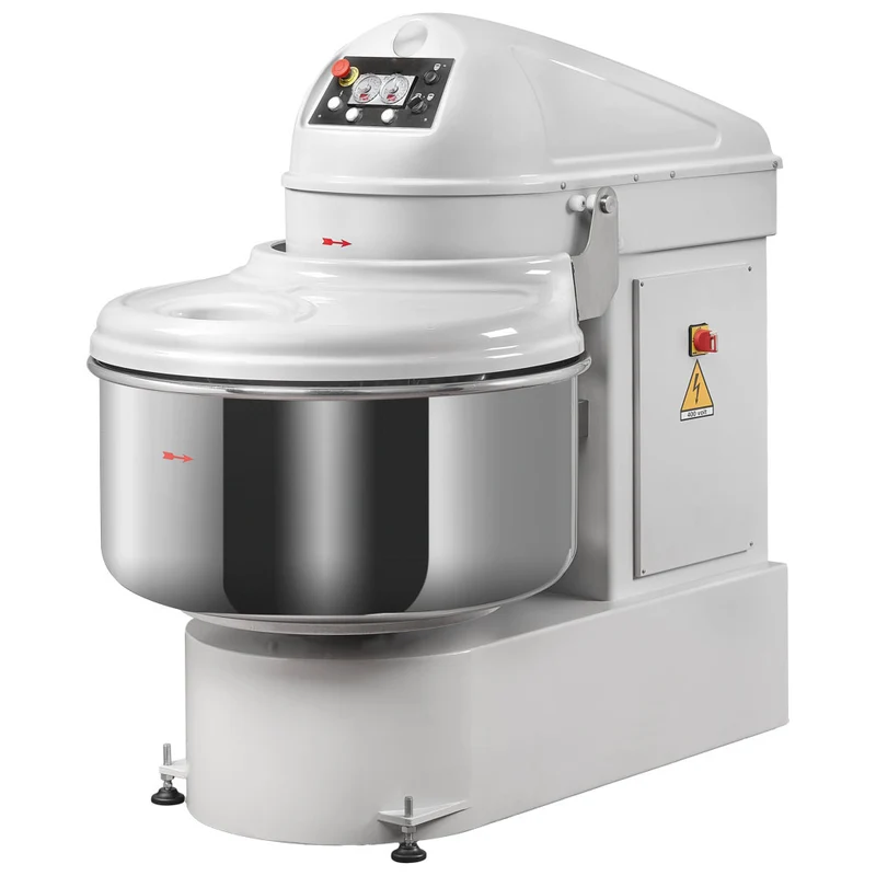 Virtus Spiralteigkneter 200 kg/300 Liter, 2 Geschwindigkeiten (Knethaken), mit Timer und Kesselumkehrung