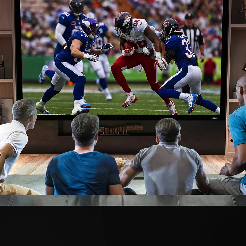 Duronic FFPS150 Leinwand | 16:9 Beamer Screen | 150 Zoll | 332 x 186 cm | Projektorleinwand für Wandmontage | Heimkino mit 4K Full HD 3D | Projektionsleinwand für Gaming, Büro, Präsentationen, Schule