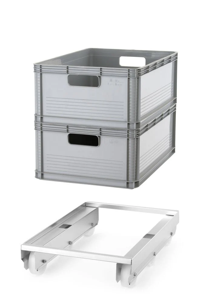 HENDI Trolley für Behälter, 6 Räder, 685x485 mm mit 6 Räder
