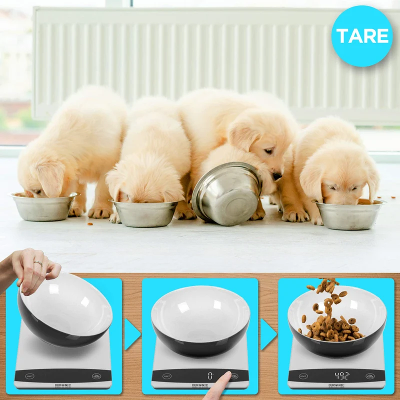 Duronic KS1009 Küchenwaage | 10 kg Digitalwaage | 1 g grammgenau Präzision-Feinwaage | Haushaltswaage mit Tara-Funktion | Digitale Waage mit Hold-Funktion | Lebensmittelwaage zum Backen und Kochen
