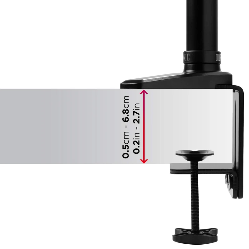 Duronic DM551X2 Monitorhalterung | Tischhalterung | Monitorarme | Monitorständer für LCD/LED Computer Bildschirme | Fernsehgeräte mit Neig und Rotierfunktion