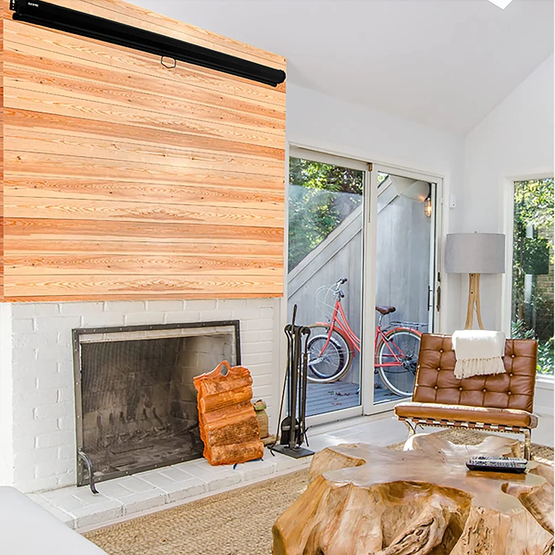 Duronic MPS70 Leinwand | 4:3 Rolloleinwand 70" Zoll 152 x 107 cm | Heimkino mit 4K Full HD 3D | Gain 1.0 | Projektionsleinwand für Decken und Wandmontage | Beamerleinwand für Büro und Präsentationen
