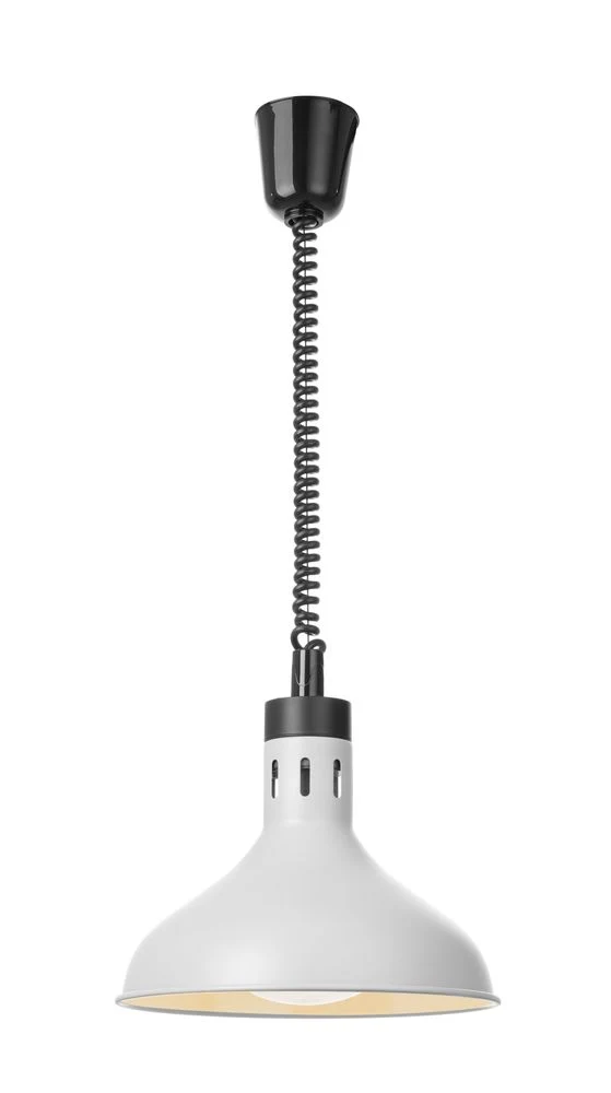 HENDI Höhenverstellbare Wärmelampe, glockenförmig, weiß 250W