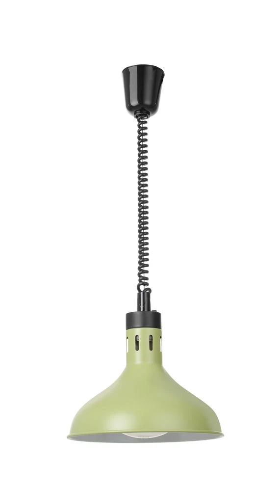 HENDI Höhenverstellbare Wärmelampe, glockenförmig, grün 250W