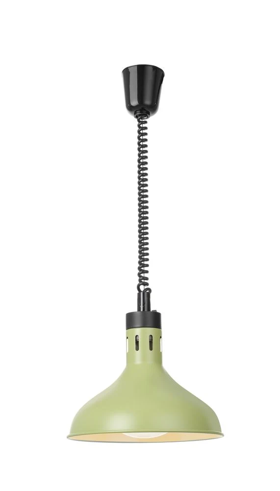 HENDI Höhenverstellbare Wärmelampe, glockenförmig, grün 250W