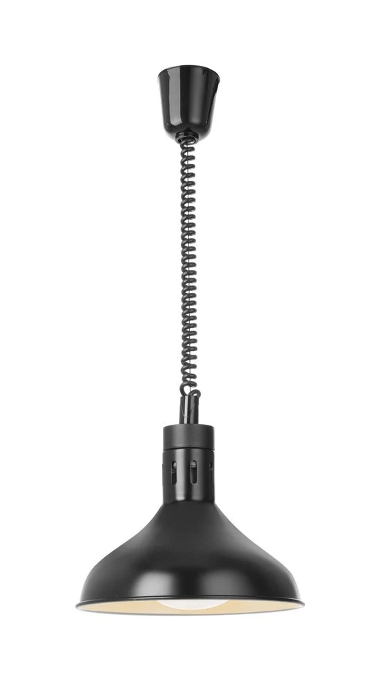 HENDI Höhenverstellbare Wärmelampe, glockenförmig, schwarz 250W