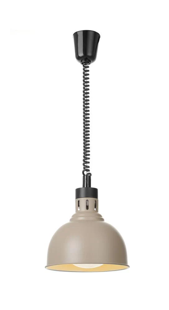 HENDI Höhenverstellbare Wärmelampe, kuppelförmig, beige 250W