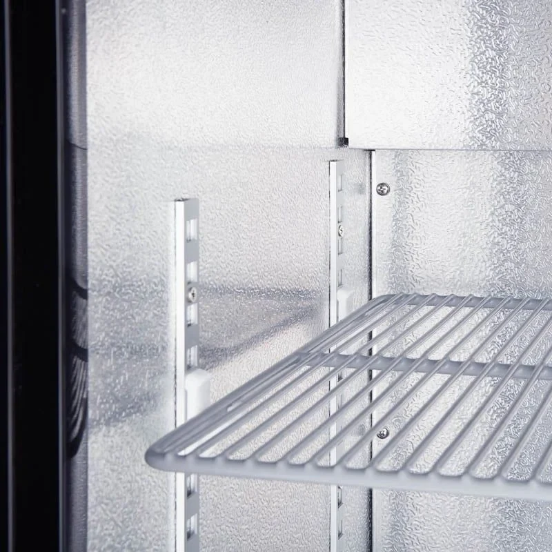 Barkühlschrank ECO 130 schwarz, LED Beleuchtung, unterbaubar