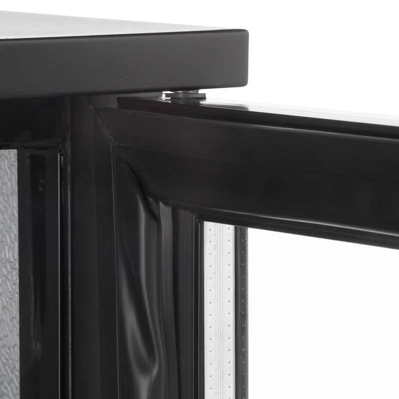 Barkühlschrank ECO 130 schwarz, LED Beleuchtung, unterbaubar