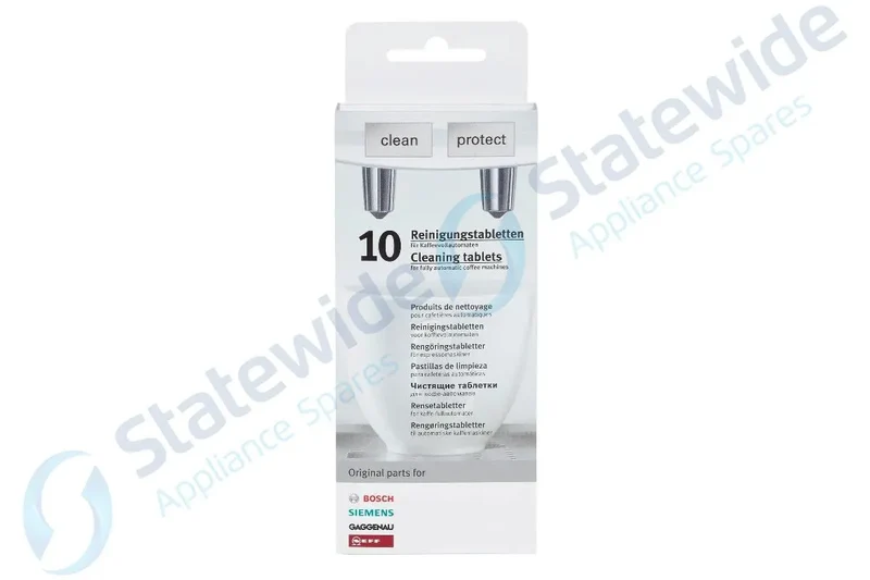 BOSCH/GAGGENAU COFFEE M/C CLEANING TABLETS (10 Pack)-Genuine