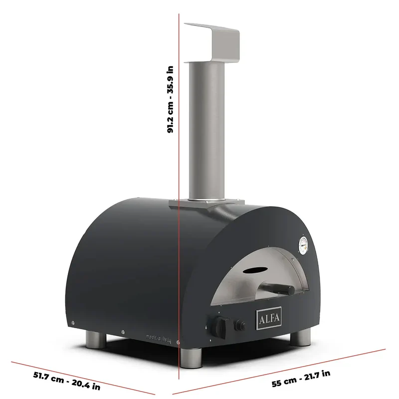 Alfa Forni Moderno Portable, Gas, Rot
