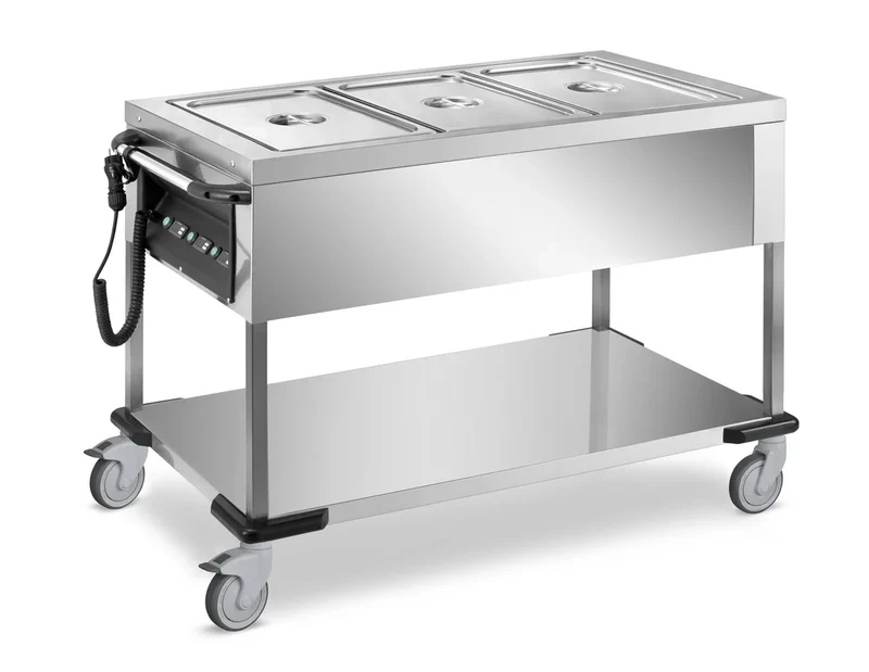 Bain-Marie Wagen PROFI mit abnehmbarer Wanne 2x GN 1/1
