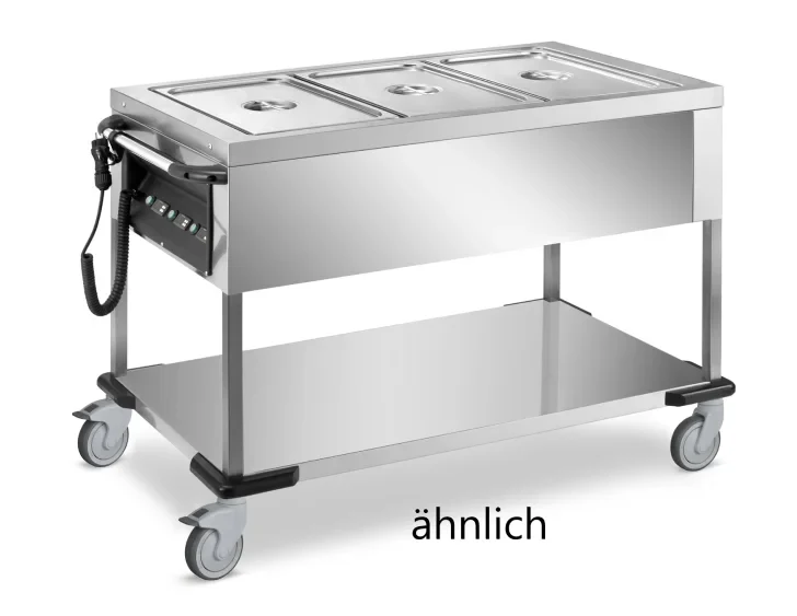 Bain-Marie Wagen PROFI mit abnehmbarer Wanne 2x GN 1/1