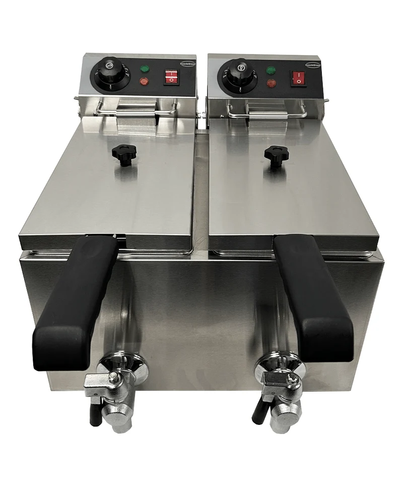 Combisteel Elektro Tischfriteuse 2 x 4 L