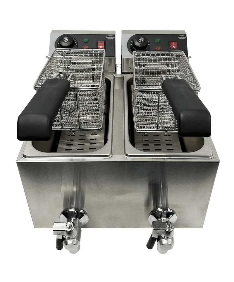 Combisteel Elektro Tischfriteuse 2 x 4 L