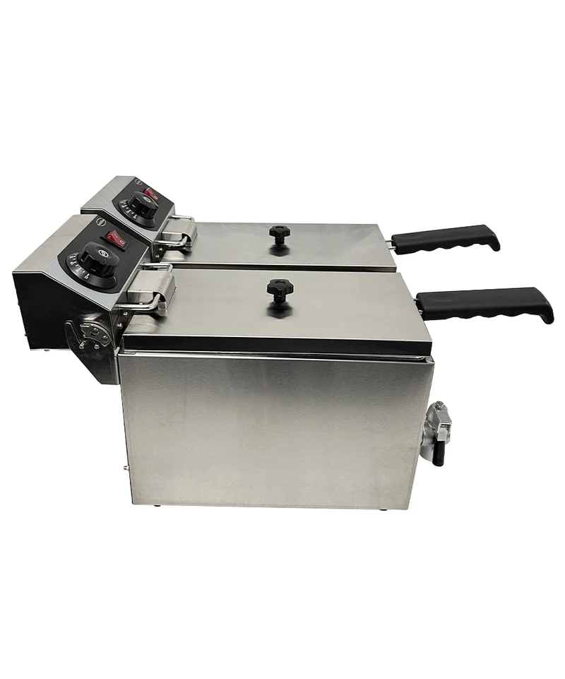 Combisteel Elektro Tischfriteuse 2 x 4 L