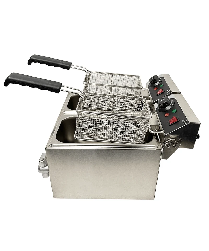 Combisteel Elektro Tischfriteuse 2 x 4 L
