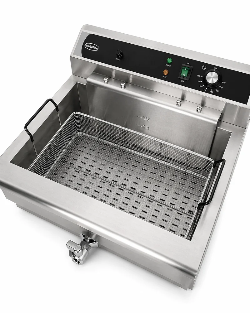 Combisteel Elektro Tischfriteuse 25L - mit Abflussventil