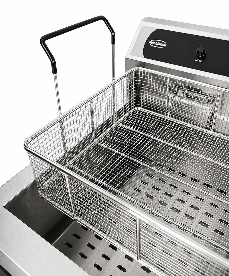 Combisteel Elektro Tischfriteuse 25L - mit Abflussventil