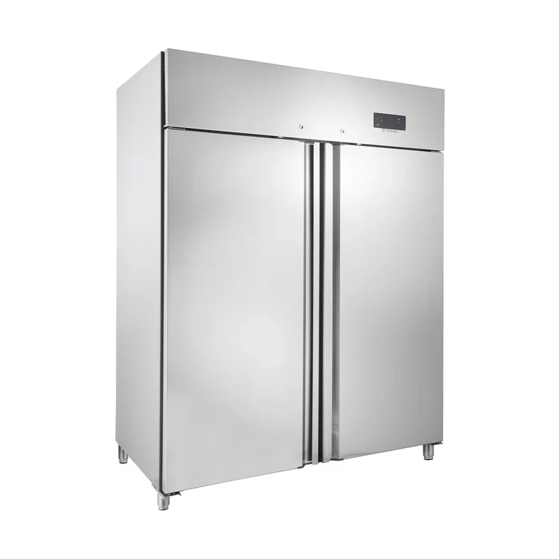 Gastronomie Tiefkühlschrank ECO 1400 GN 2/1 Monoblock, 1350 Liter Kühlraumvolumen, 6 verstellbare Einlegeböden, Robuste Bauweise, Edelstahl