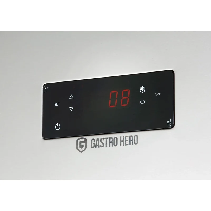 Gastronomie Tiefkühlschrank ECO 700 GN 2/1 Monoblock, 616 Liter Kühlraumvolumen, 3 verstellbare Einlegeböden, Robuste Bauweise, Edelstahl