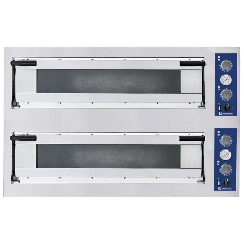 Mastro Elektro-Pizzaofen für 6+6 Pizzen ø 35 cm, mechanische Bedienung