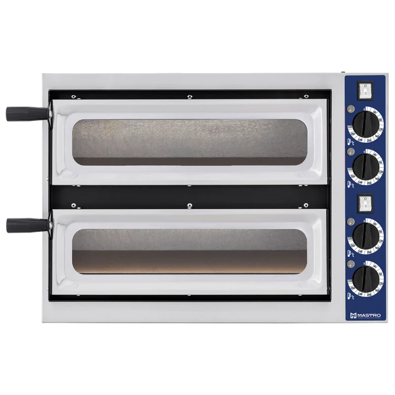Mastro Elektro-Pizzaofen für 1+1 Pizzen ø 32 cm, mechanische Bedienung