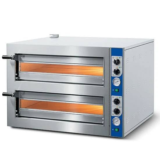 Mastro Elektro-Pizzaofen für 4+4 Pizzen ø 350 mm, mechanische Bedienung