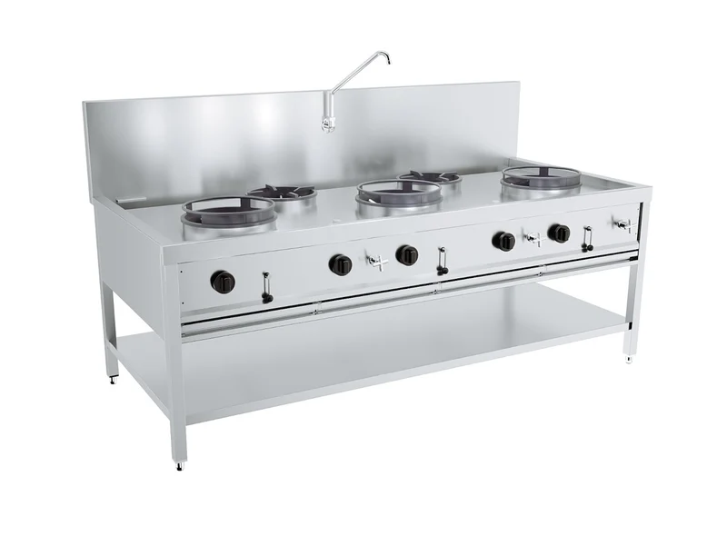 Combisteel Gas Woktisch 3 x 17kw + 2 x 9kw