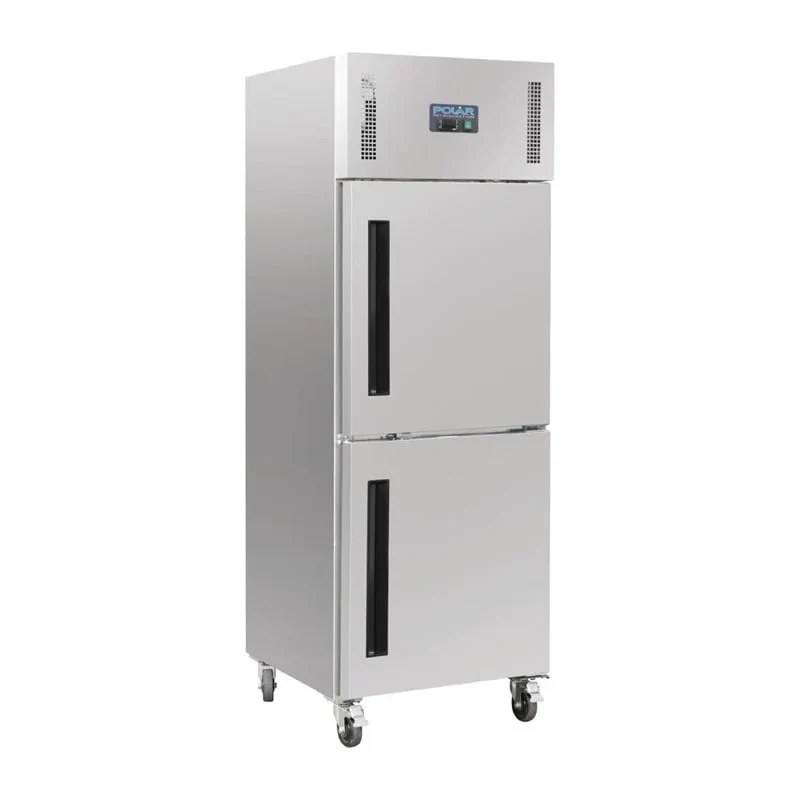 Polar Serie G Gefrierschrank Edelstahl mit 2 Türen 600L