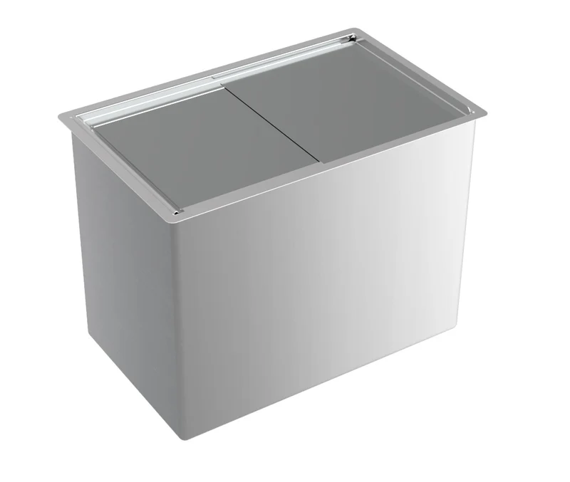 Combisteel Edelstahl Einbau Eisbehälter, 485 x 305 x 365 mm