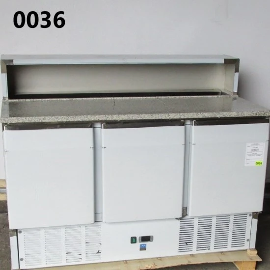 Mastro Pizzadette mit 3 Türen GN 1/1, 8x GN 1/6 H=150 mm, 0°/+8°C - BESCHÄDIGT