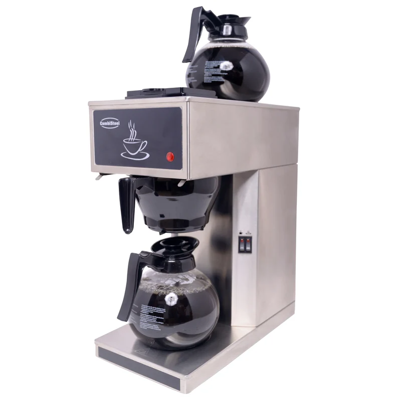 Combisteel Kaffeemaschine Inkl. 2 Kaffeekanne aus Glas 1.8L