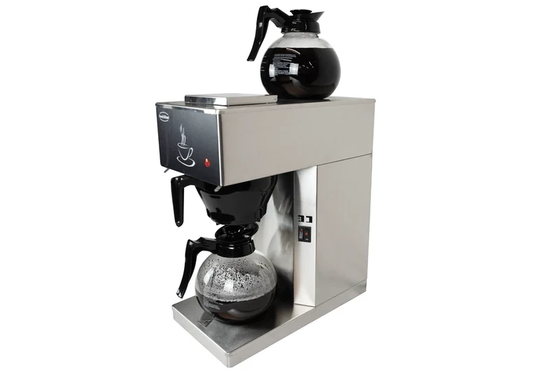 Combisteel Kaffeemaschine Inkl. 2 Kaffeekanne aus Glas 1.8L